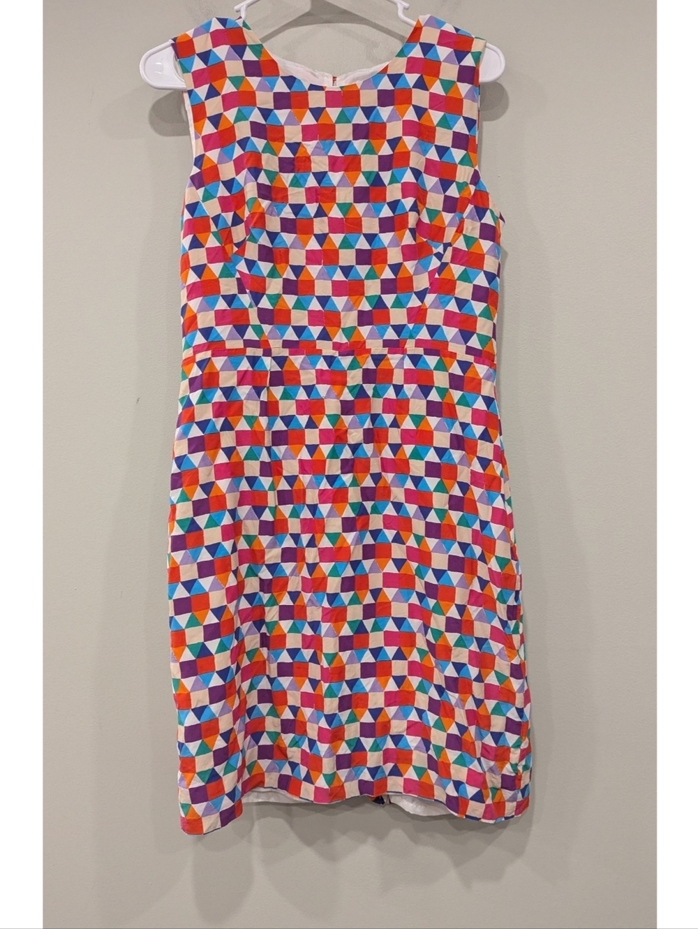 Kate Spade Abbey Geometric Print Sleeveless Dress Size 10